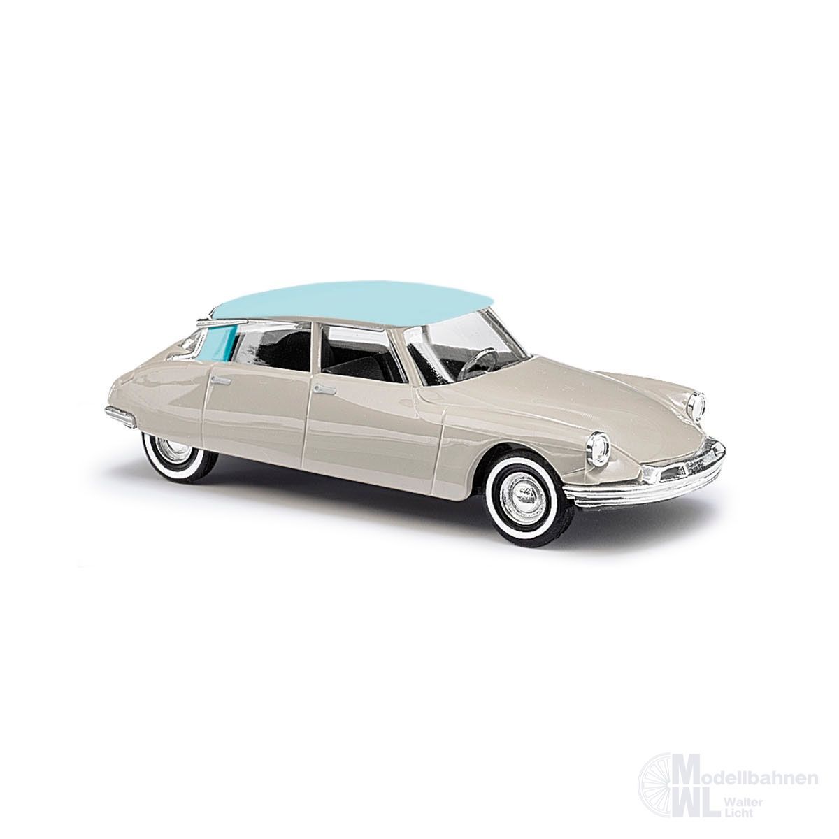 Busch 48024 - Citroën DS19 zweifarbig grau Baujahr 1955 H0 1:87