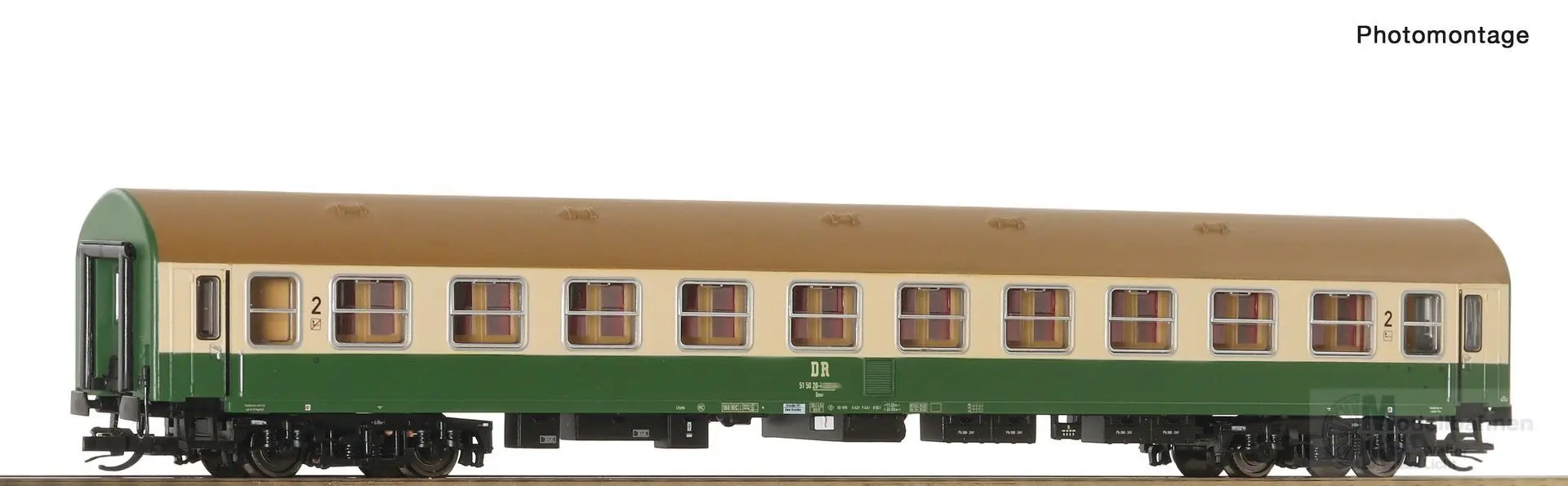 Roco 6280032 - Personenwagen DR Ep.IV 2.Kl. Y/B 70 1.Betr.Nr. TT 1:120