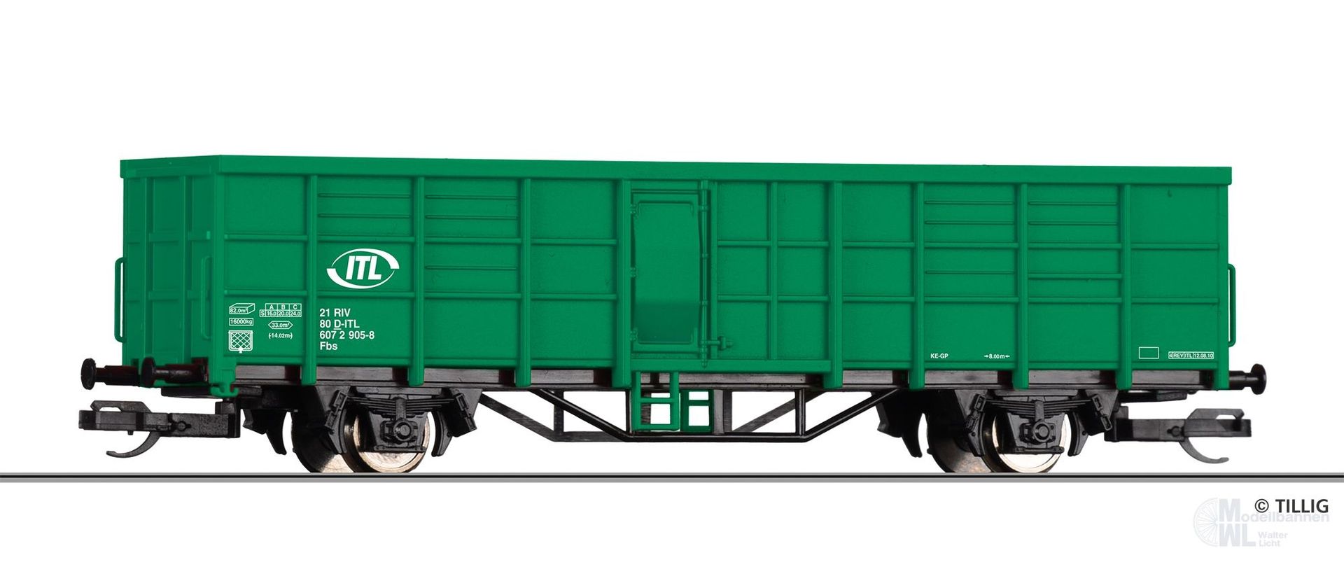 Tillig 14905 - START-Güterwagen offen ITL Ep.VI Fbs TT 1:120
