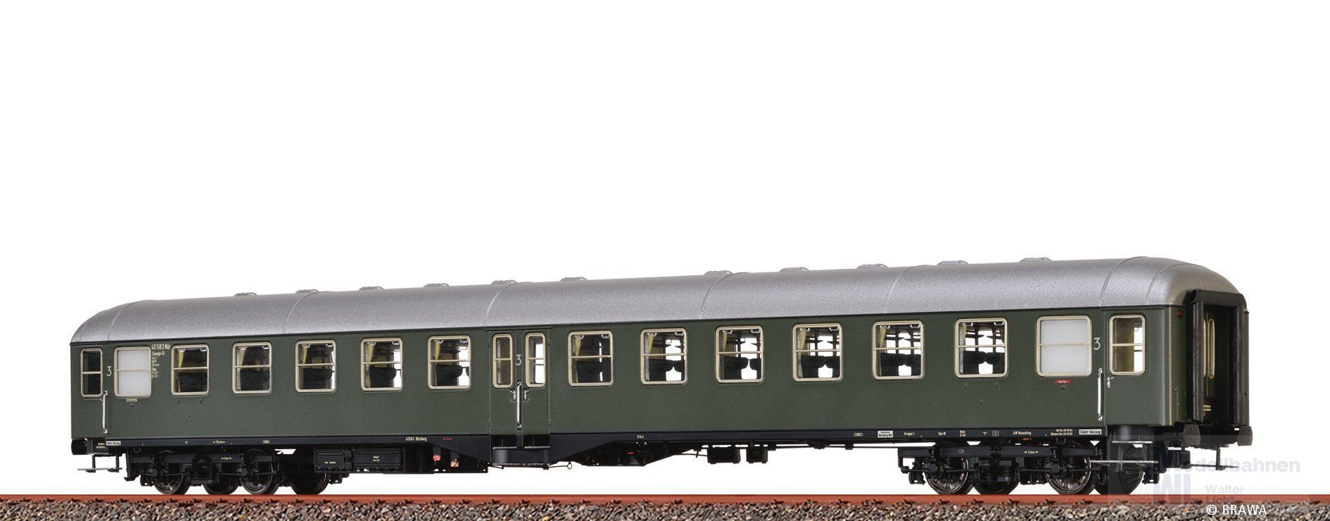 Brawa 58111 - Personenwagen DB Ep.III C4mbg-51 H0/WS DIGITAL EXTRA