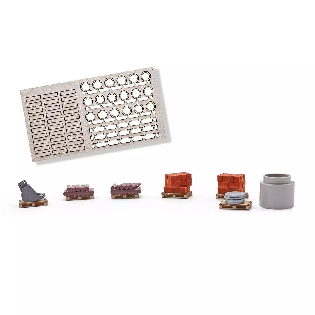 Busch 1847 - Paletten Baustelle H0 1:87