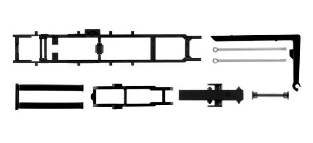 Herpa 84314 - Abrollkinematik für alle LKW-Fahrgestelle Inhalt: 2 Stück 1:87