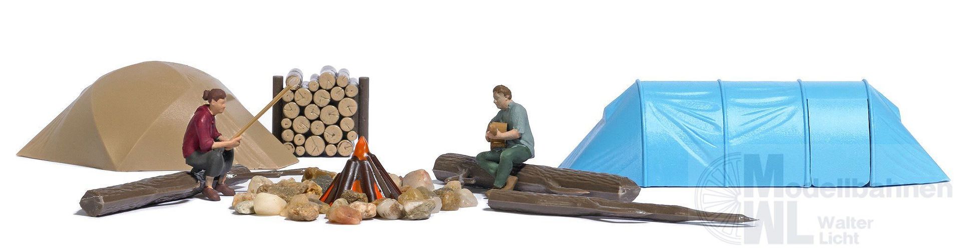 Busch 79823 - A-set: Wildcamping H0 1:87 Busch 79823 - A-set: Wildcamping H0 1:87
