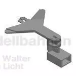 Liliput 939132 - Kurzkuppl.deichsel m.NEM-Schacht Typ 3 (2 St.)