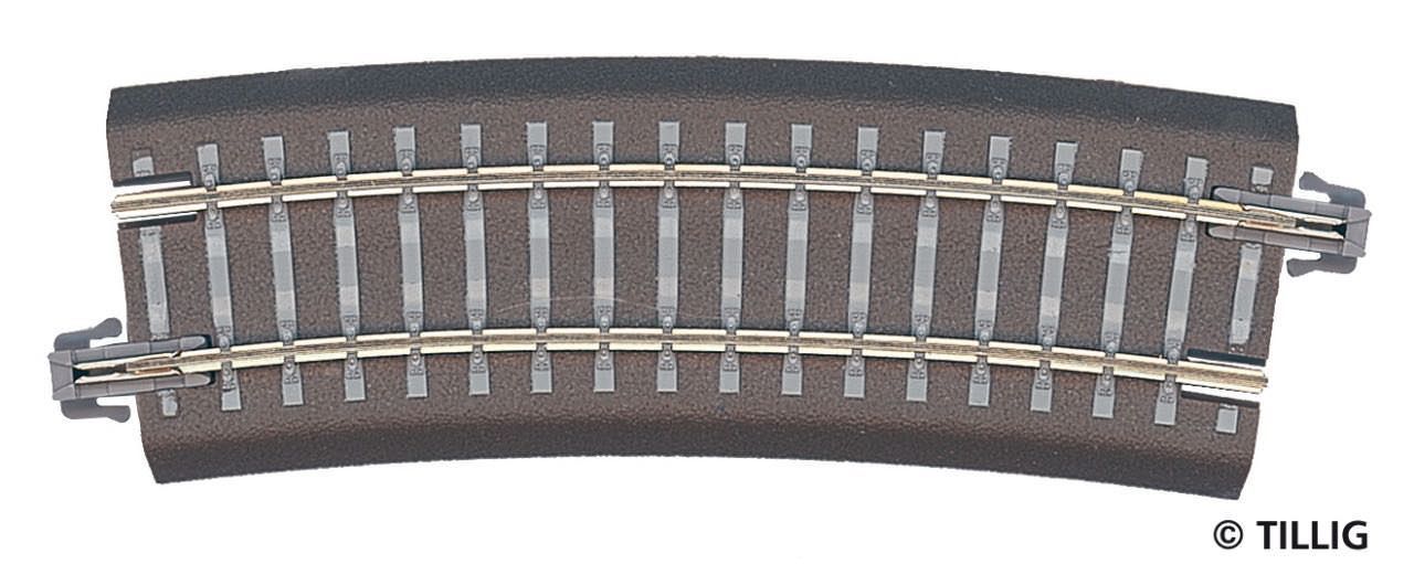 Tillig 83707 - Bettungsgleis gebogen R22 R353 / 15° TT 1:120