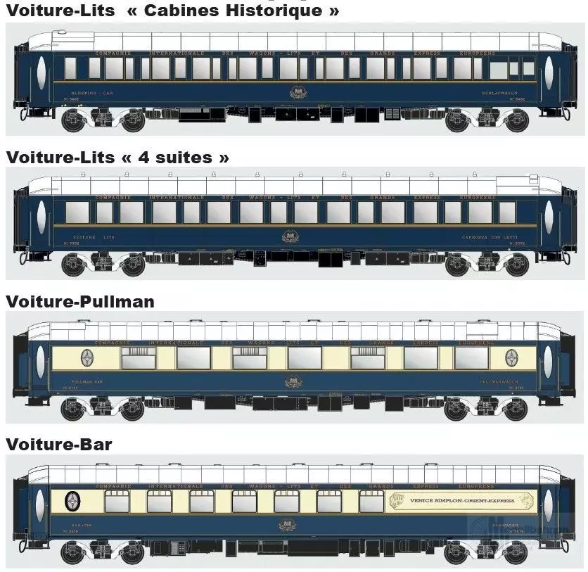 LS Models MW1007 - Personenwagen Set VSOE Ep.VI Set 1 4.tlg. H0/GL