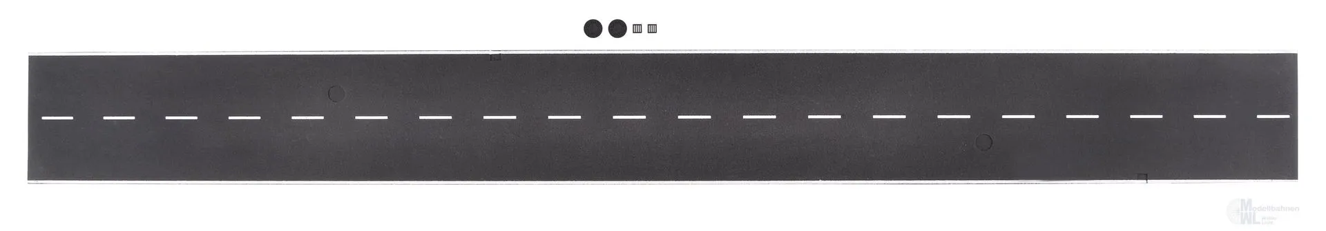 Vollmer 48290 - Straßenplatte Asphalt mit Nut für Magnetband Steinkunst H0 1:87