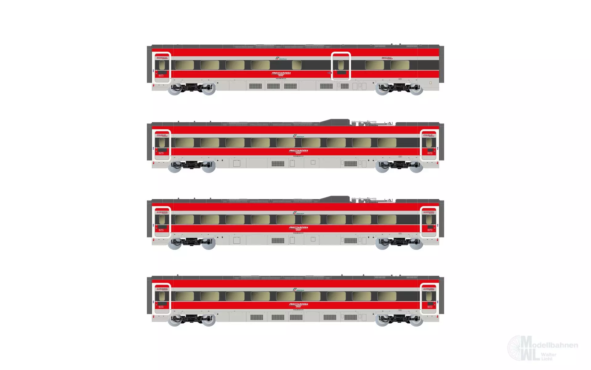 Arnold 3513 - Ergänzungswagen Set ETR 1000 FS Ep.VI Ducati 4.tlg. N 1:160