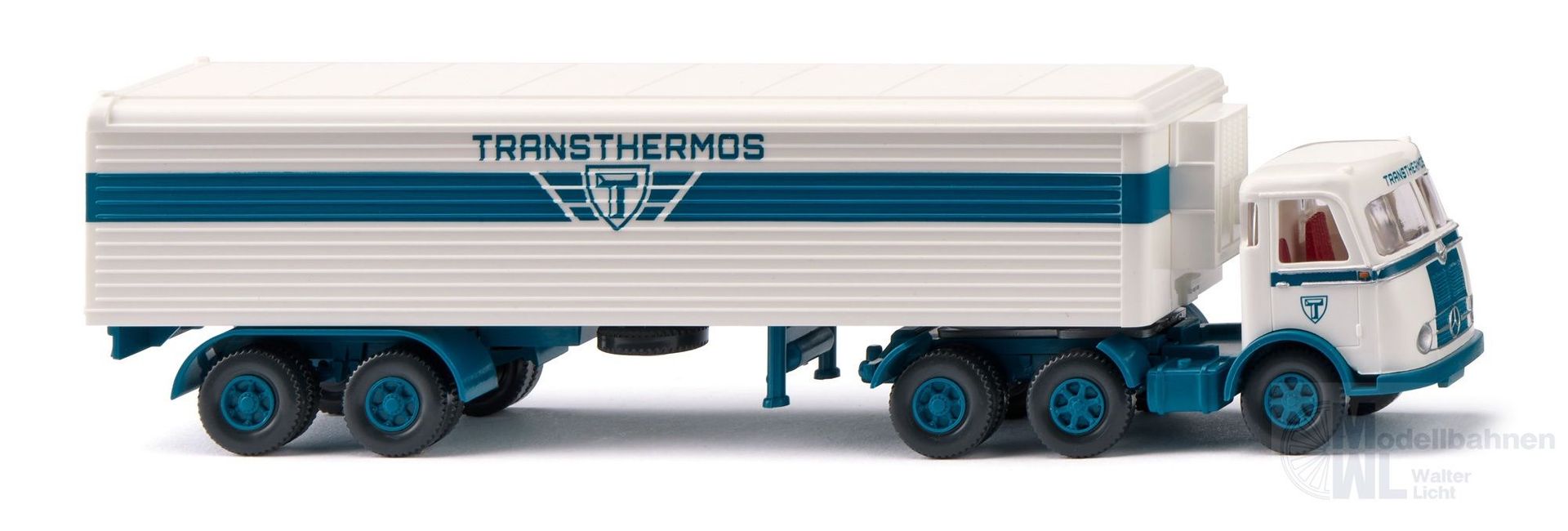 Wiking 055605 - Kühlkoffersattelzug Mercerdes-Benz Pullman Transthermos H0 1:87