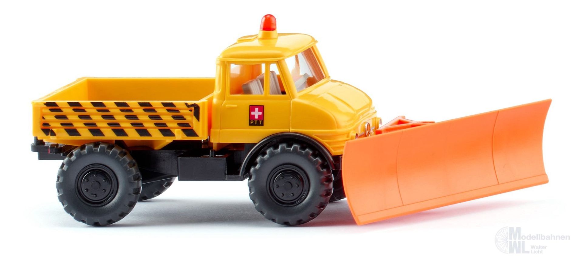 Wiking 037110 - Unimog U 406 mit Schneepflug PTT H0 1:87