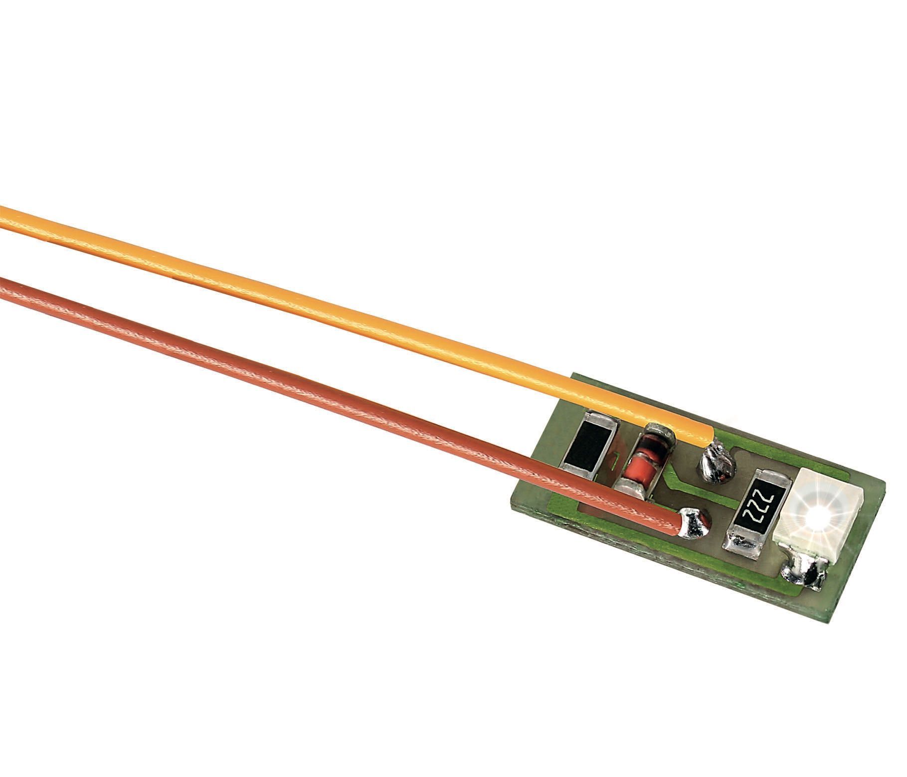 Viessmann 6008 - Hausbeleuchtung mit 1 LED weiß 10 Stück H0 1:87 (auch für TT 1:120)