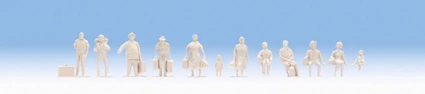 Noch 35985 - Unbemalte Figuren 72 Stück N 1:160