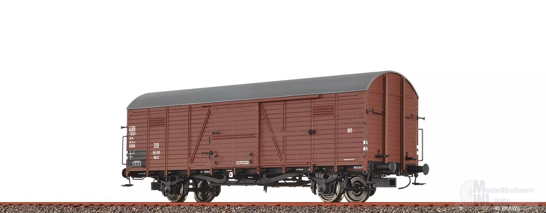Brawa 51348 - Güterwagen ged. DB Ep.III Glr22 H0/GL