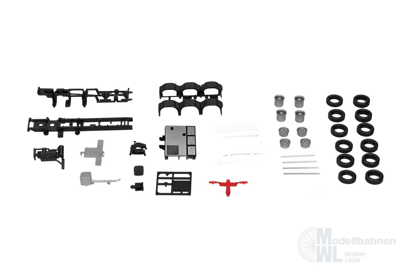 Herpa 086356 - Fahrgestell Zugmaschine 4achs MAN Turm Verkleidung 2 St. H0 1:87