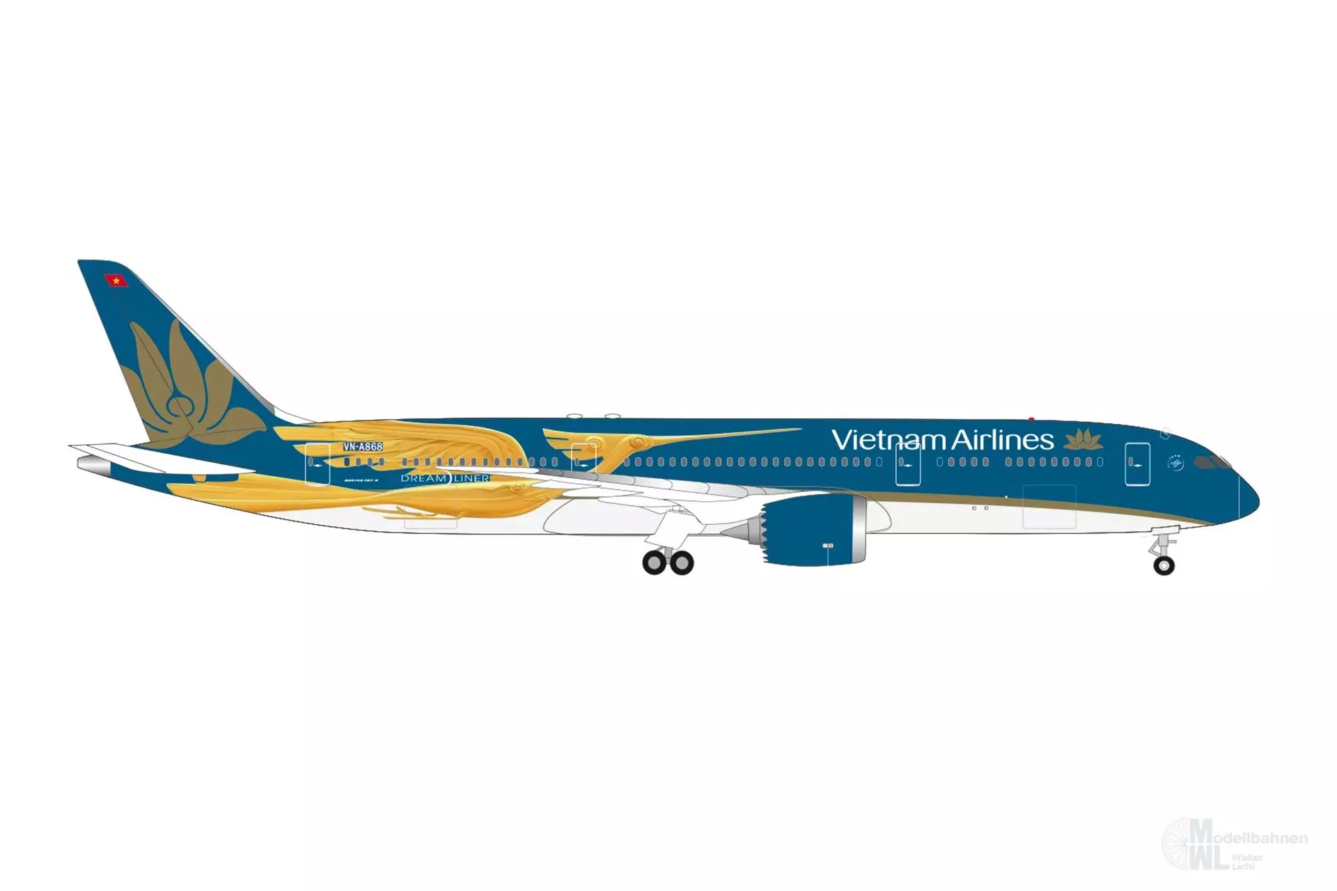 Herpa 538909 - Boeing 787-9 Vietnam A. Chim Lac 1:500