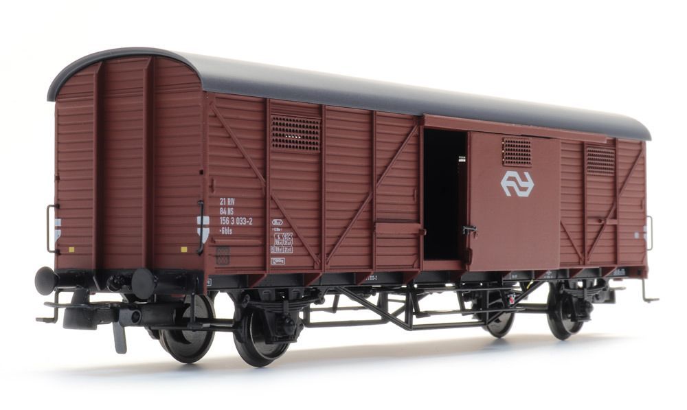 ARTITEC b.v. 20.310.09 - Güterwagen ged. NS Ep.IV Gbls 033-2 braun H0/GL