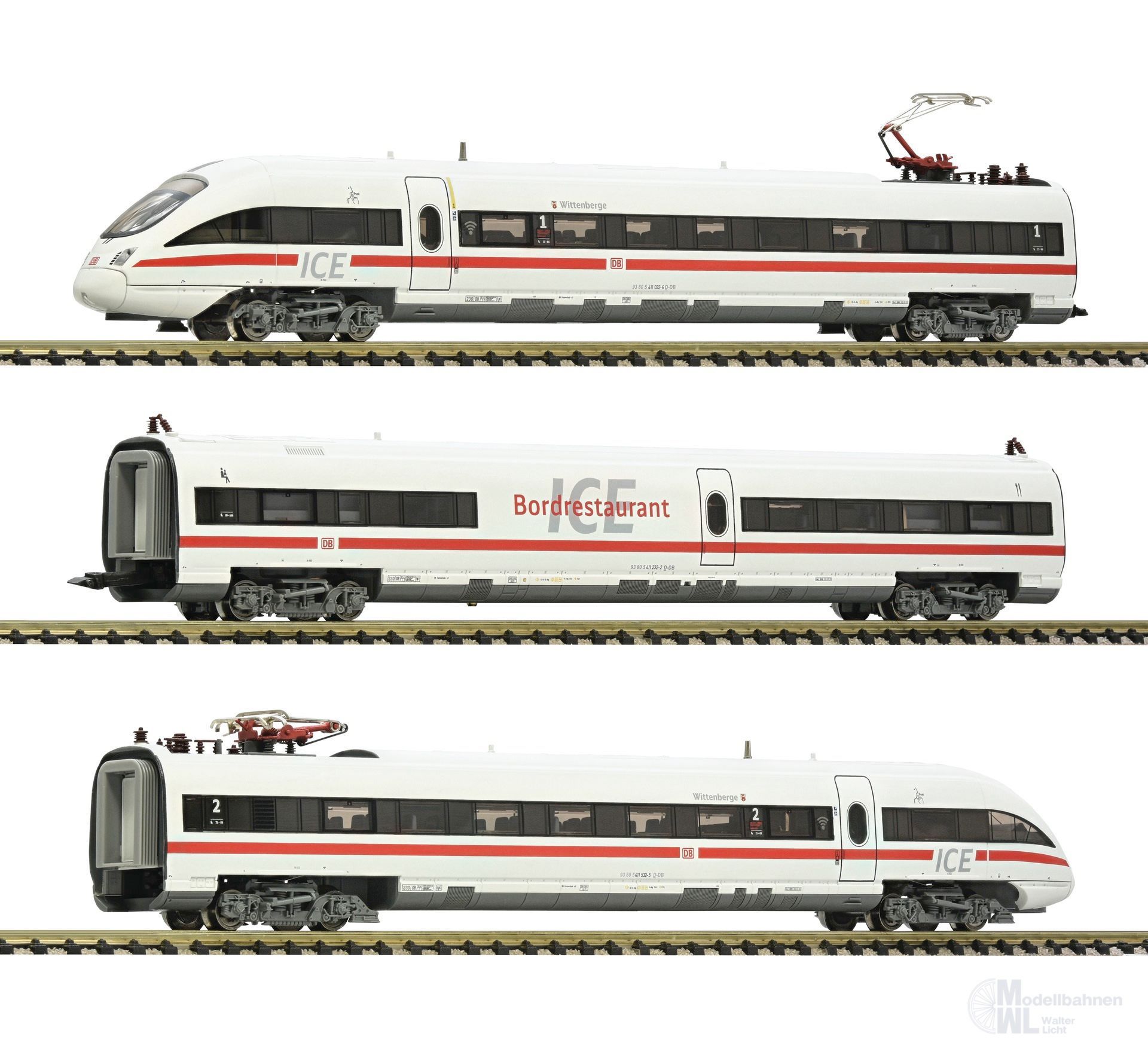 Fleischmann 7760006 - Triebzug ICE-T BR 411 DB Ep.VI 3.tlg. N 1:160 Fleischmann 7760006 - Triebzug ICE-T BR 411 DB Ep.VI 3.tlg. N 1:160