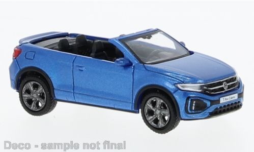 PCX-Models 870601 - VW T-Roc Cabriolet offen metallic-blau 2022 H0 1:87