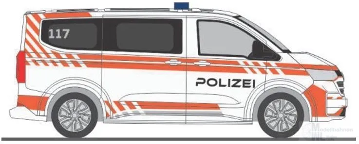 Rietze 52102 - Volkswagen Transporter T7 Polizei (CH) H0 1:87