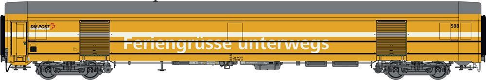LS Models 47287 - Postwagen SBB Ep.IV/V Typ Z Feriengrüße unterwegs H0/GL
