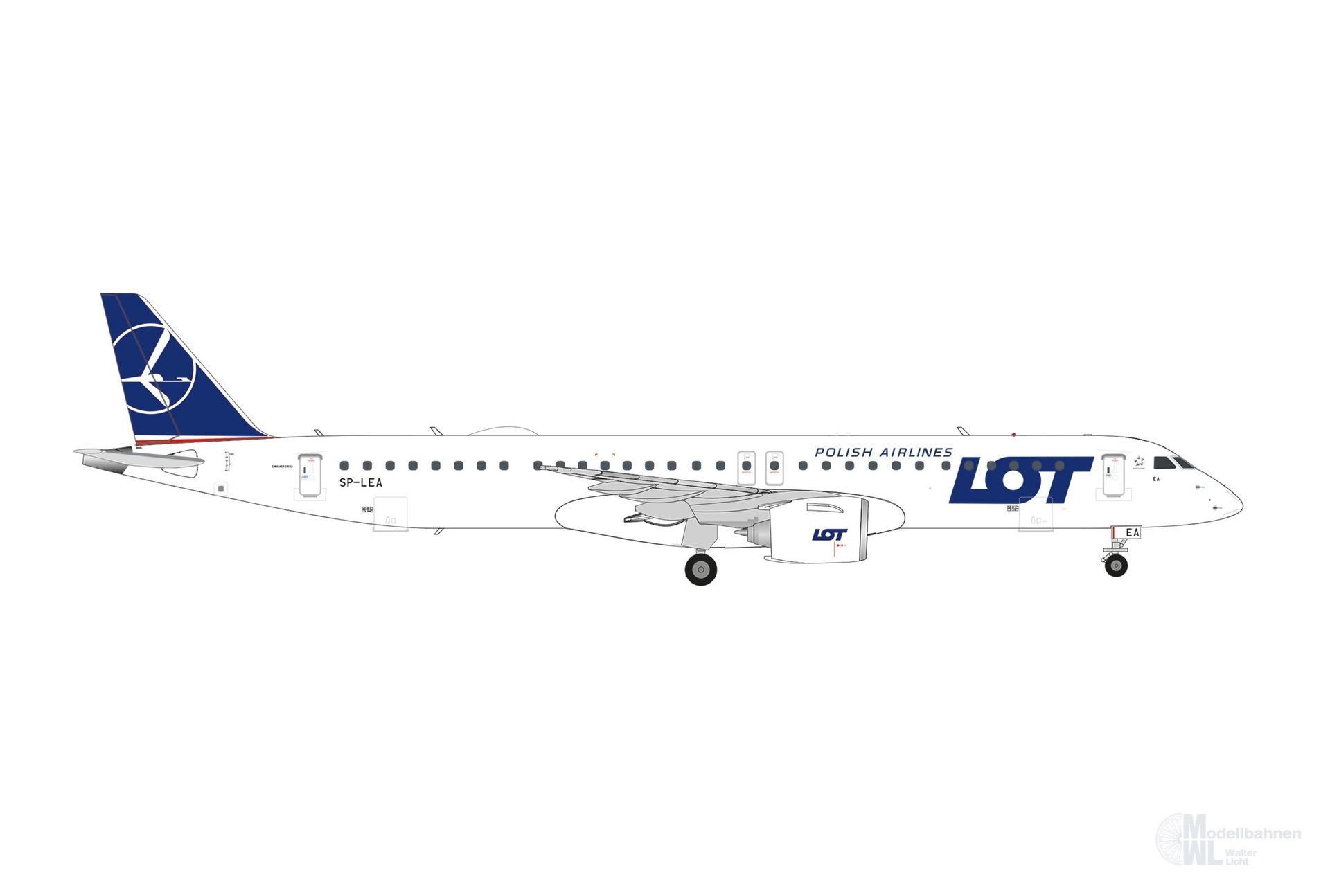 Herpa 573931 - E195-E2 LOT Polish Airlines 1:200