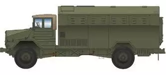 ARTITEC b.v. 1870173 - BRD MAN 630 L2 A Feldküchenfahrzeug BAUSATZ H0 1:87