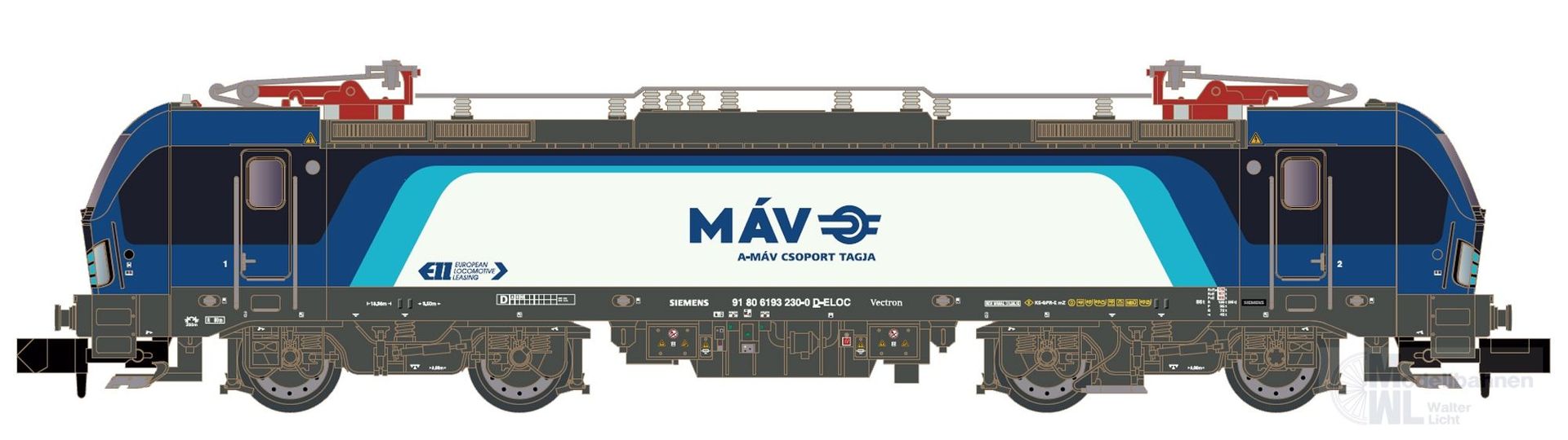 Hobbytrain 30183S - E-Lok BR 193 Vectron MAV Ep.VI N 1:160 Sound