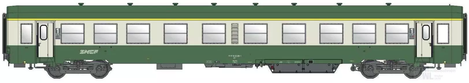 LS Models MW40046 - Personenwagen SNCF Ep.Va USI A4t4 1.Kl. H0/GL