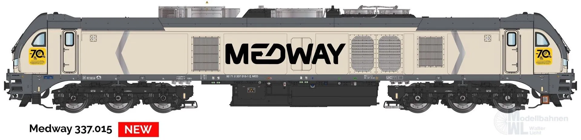 Sudexpress S3370151 - Diesellok BR 337.015 Euro 4001 Medway Ep.VI H0/GL