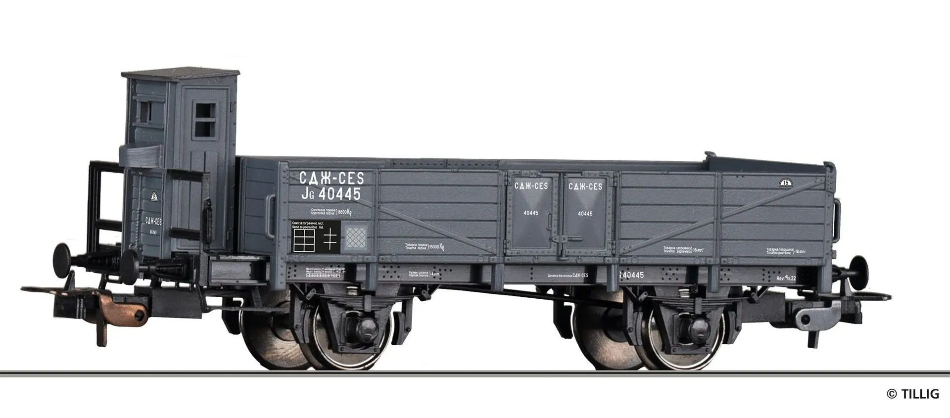Tillig 77011 - Güterwagen offen CES Ep.II JG H0/GL