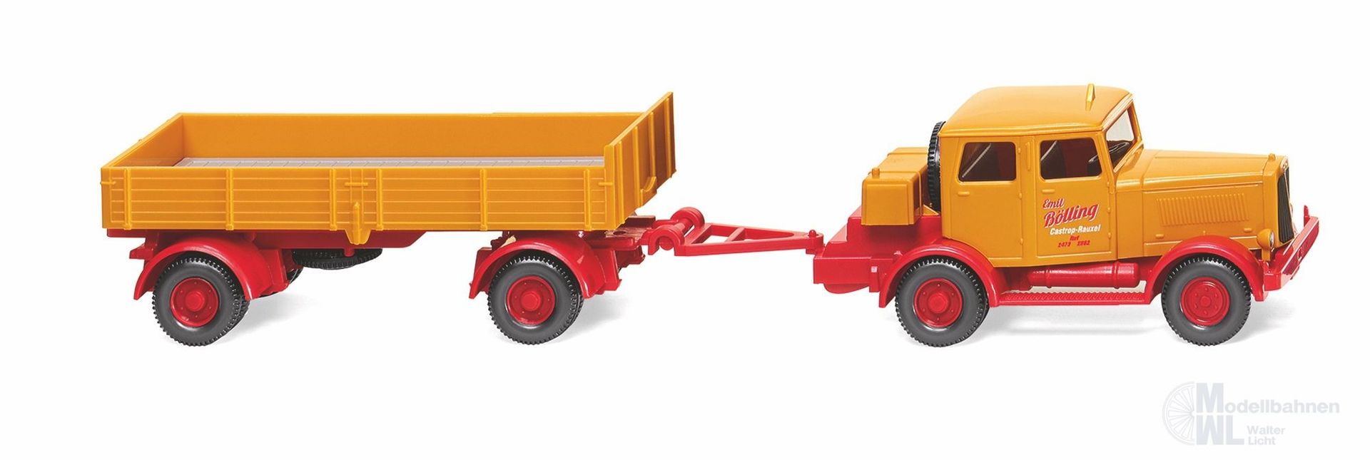 Wiking 085048 - Hanomag mit Pritschenanhänger H0 1:87