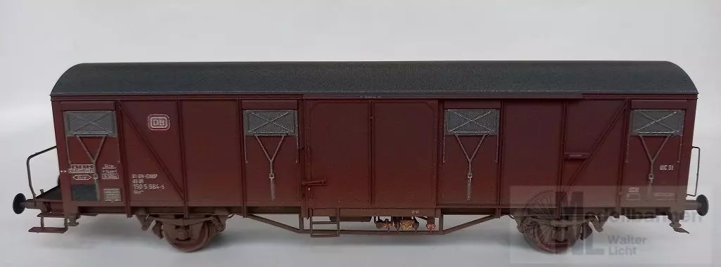 Exact Train 22066 - Güterwagen gedeckt DB Ep.V Gbs 254 Bremserbühne gealtert H0/GL