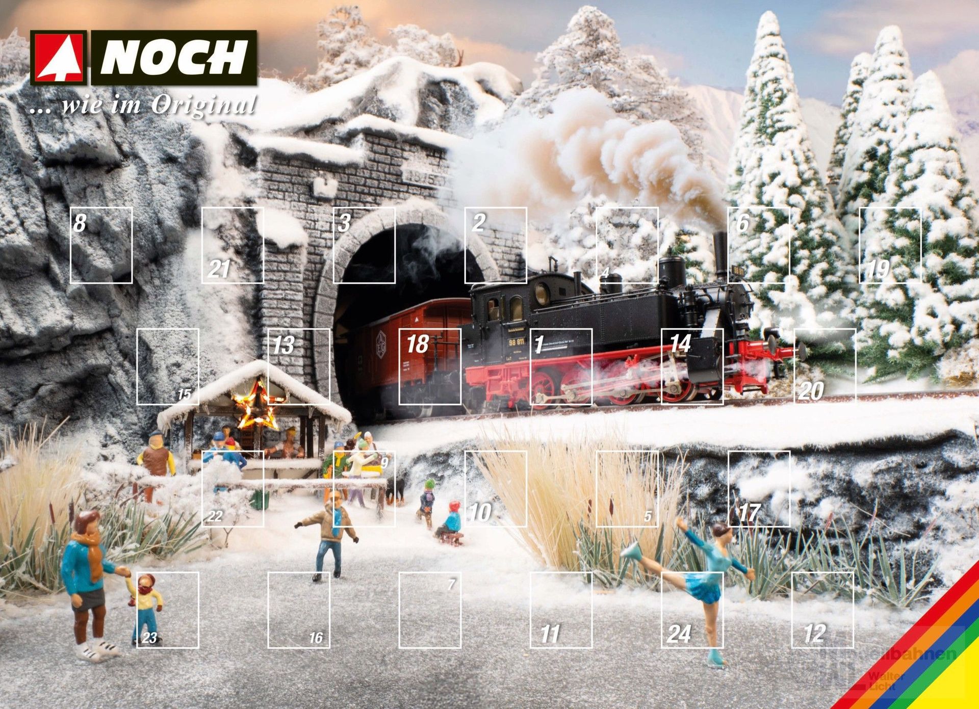 Noch 36999 - Figuren-Adventskalender N 1:160