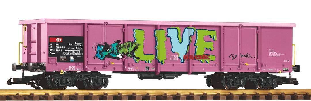 Piko 37013 - Güterwagen offen SBB Ep.VI Eaos pink Spur G 1:22,5