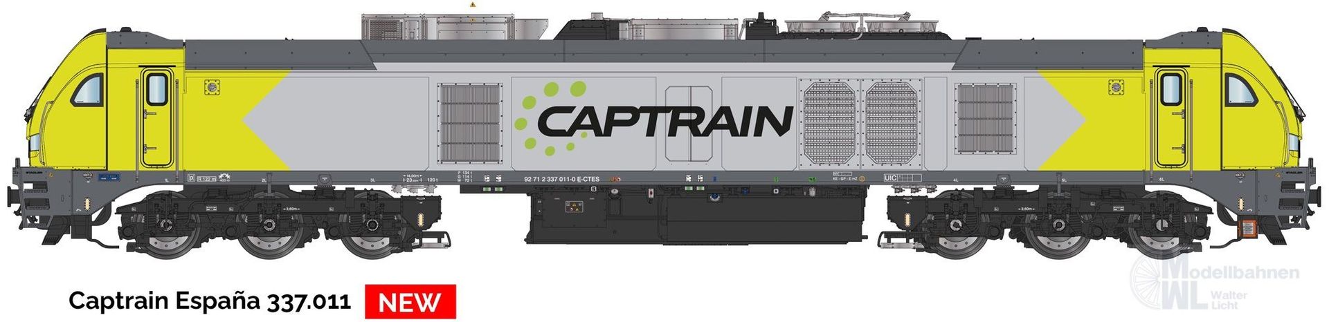 Sudexpress S3370118 - Diesellok BR 337.011 Euro 4001 Captrain España Ep.VI H0/WS Sound