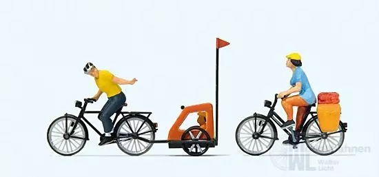 Preiser 10636 - Familie beim Radausflug H0 1:87