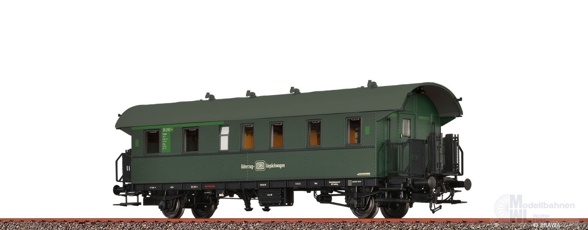 Brawa 46830 - Gepäckwagen DB Ep.III Pwghs 36 293 H0/GL BASIC Brawa 46830 - Gepäckwagen DB Ep.III Pwghs 36 293 H0/GL BASIC