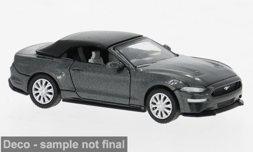 PCX-Models 870567 - Ford Mustang VI Cabriolet dunkelgrau 2020 H0 1:87
