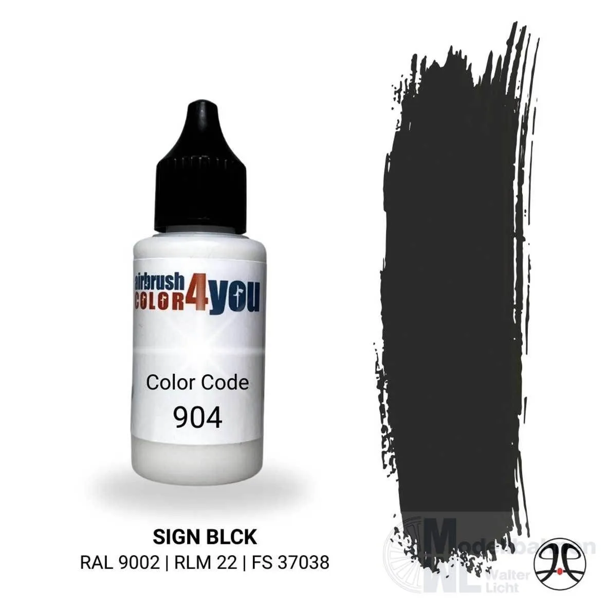 Busch 961000904 - Acrylfarbe Signalschwarz RAL9002 30ml