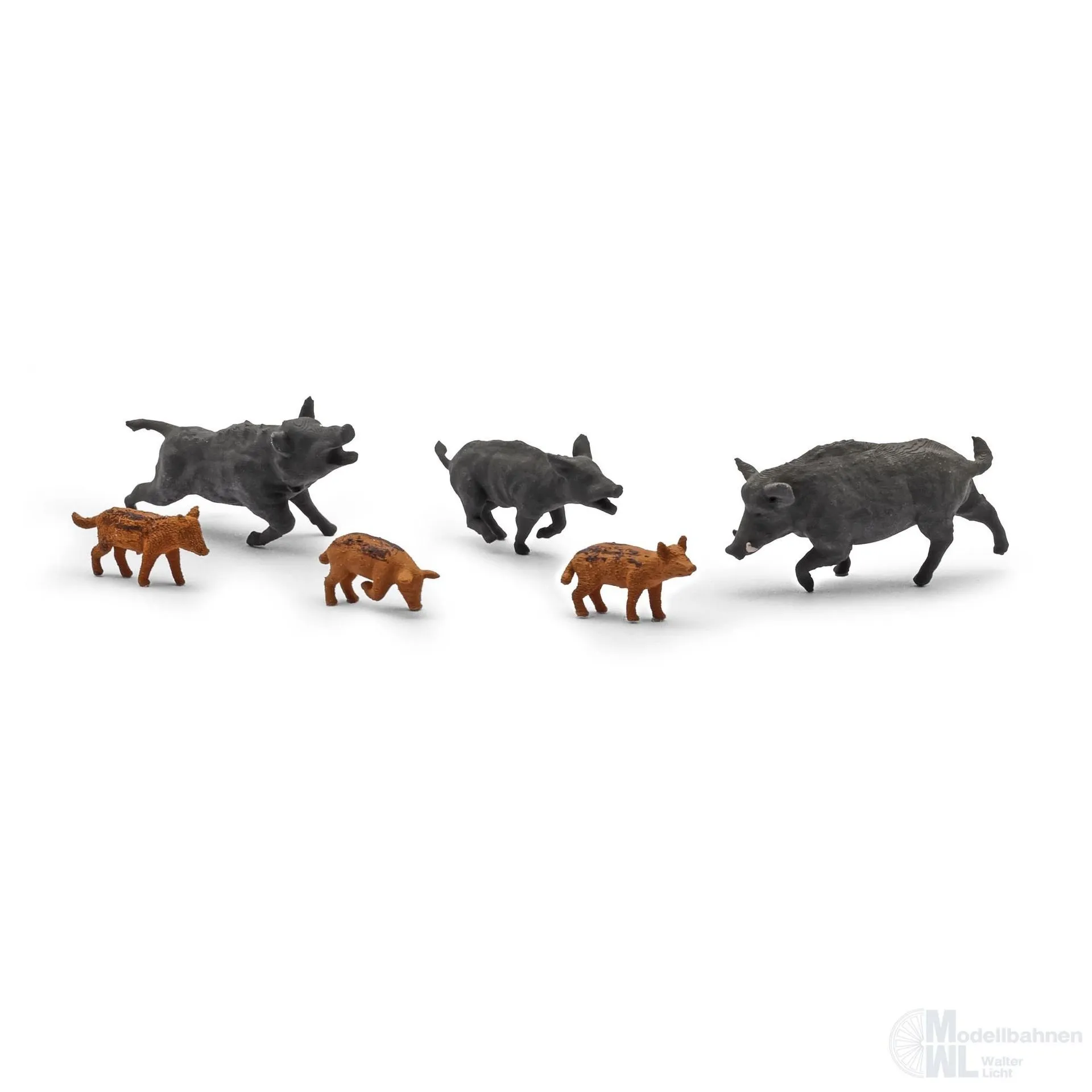 Busch 1127 - Wildschweine 6 Stück H0 1:87