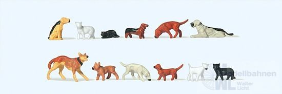 Preiser 14165 - Hunde und Katzen H0 1:87 Preiser 14165 - Hunde und Katzen H0 1:87