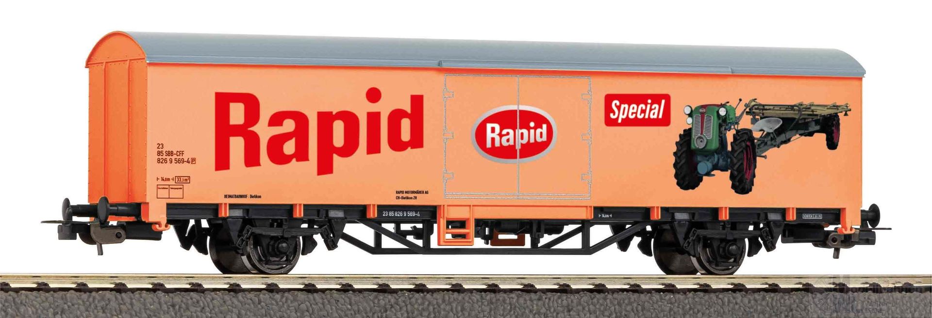 Piko 27707 - Güterwagen ged. SBB Ep.IV Rapid H0/GL