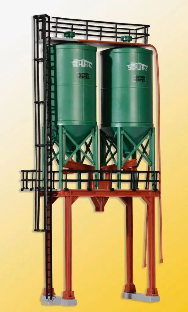 Kibri 39931 - Doppelsilo SchwarzBau H0 1:87