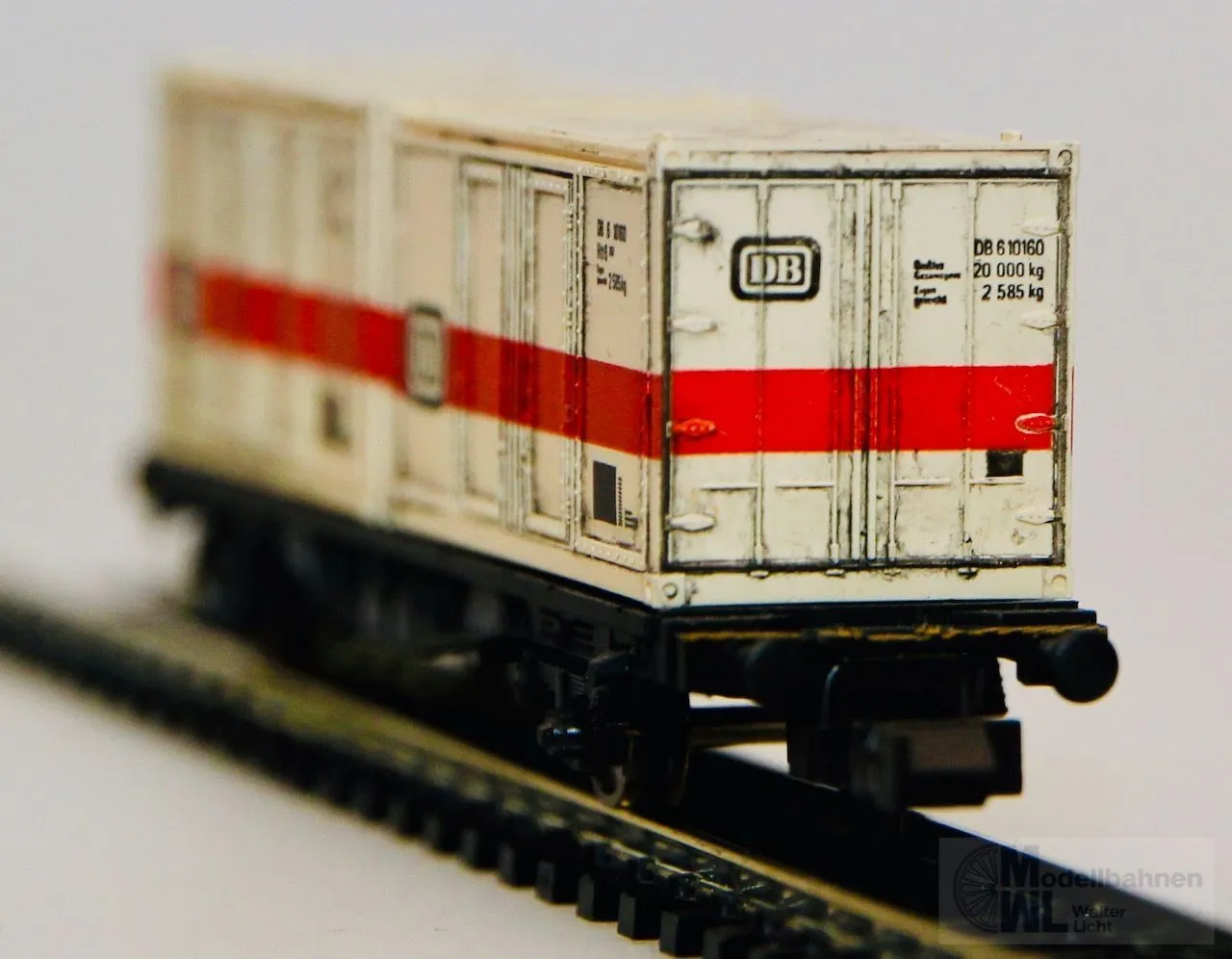 Fleischmann 8234 - FLEISCHMANN - Containertragwagen DB Ep.IV N 1:160