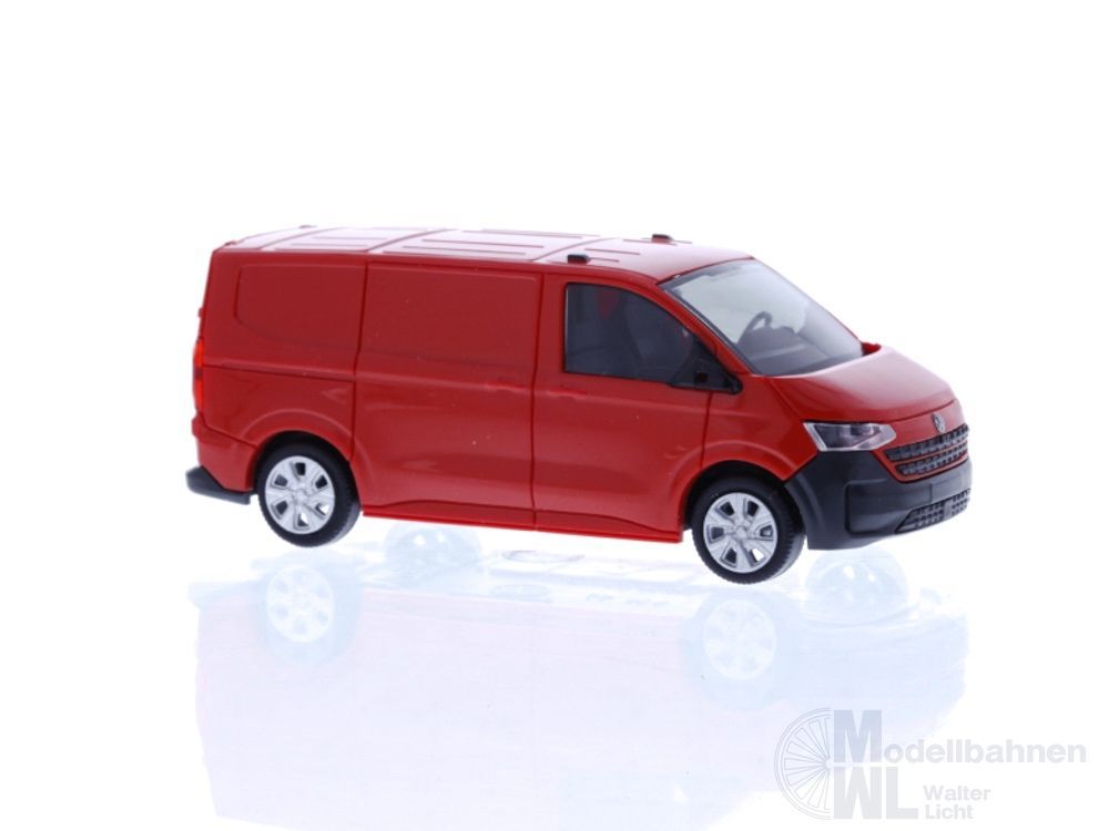 Rietze 11711 - Volkswagen Transporter T7 Kasten KR FD intensive red H0 1:87