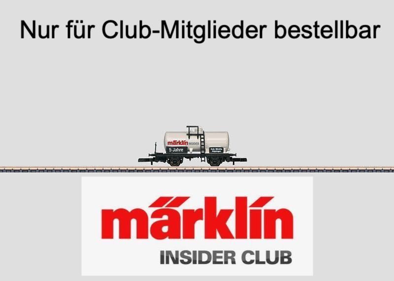 Märklin 82319 - INSIDER Kesselwagen 5 Jahre Insider Club Mitglieder Z 1:220