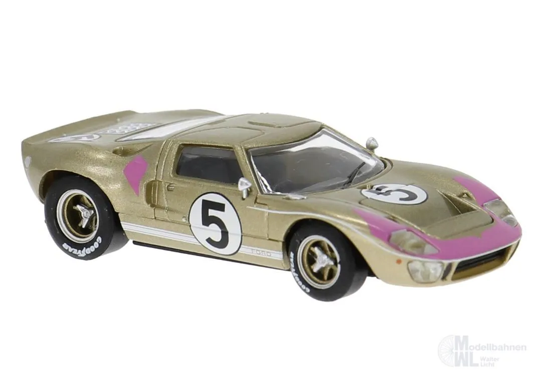 Brekina 18556 - Ford GT 40 LeMans 3.Platz 1966 mit Bucknum/Hutcherson H0 1:87