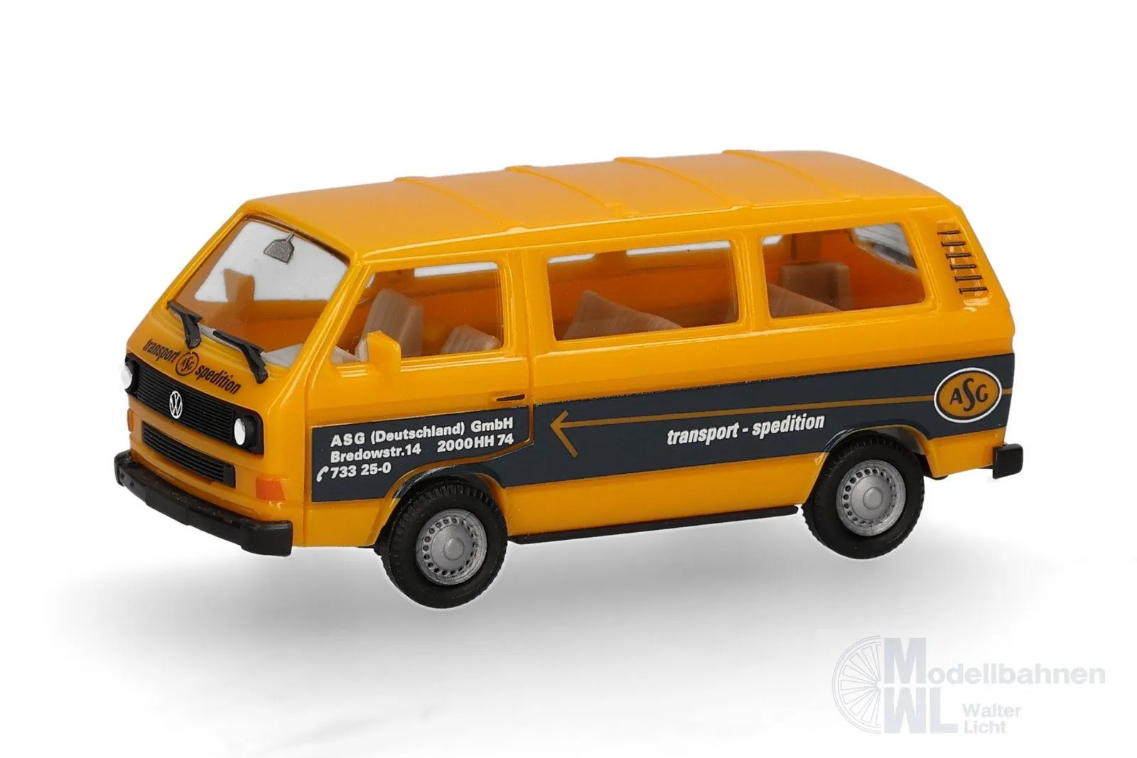 Herpa 099219 - VW T3 Bus ASG Hamburg H0 1:87
