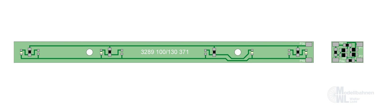 Bemo 6545630 - Innenbeleuchtung für 368913x für GL und WS-Wagen H0