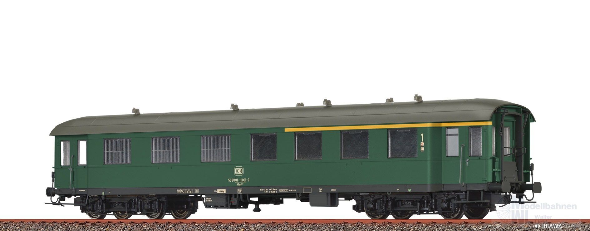 Brawa 46190 - Halbgepäckwagen DB Ep.IV ADyse641 H0/GL Brawa 46190 - Halbgepäckwagen DB Ep.IV ADyse641 H0/GL